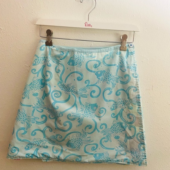 Lilly Pulitzer Dresses & Skirts - Vtg Lilly Pulitzer White Label Reversible Skirt